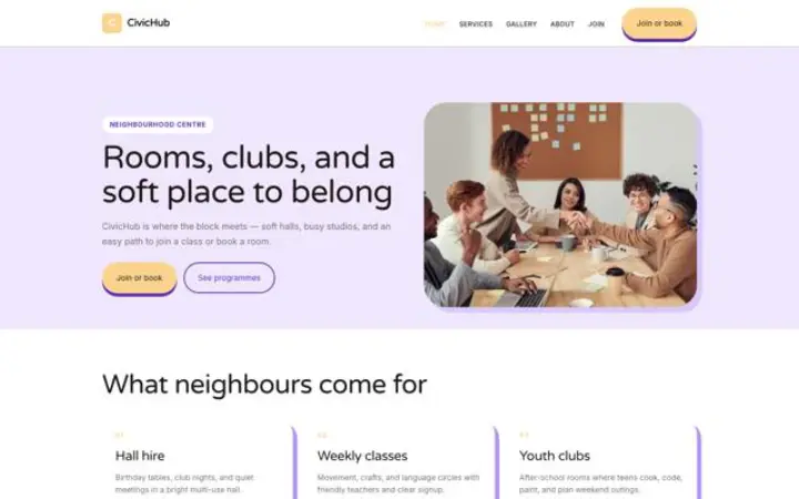 थीम CivicHub