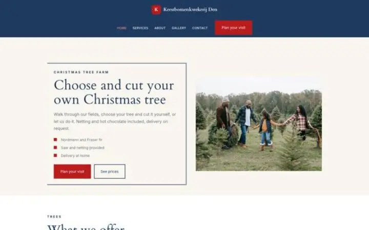 थीम Kerstbomenkwekerij Den