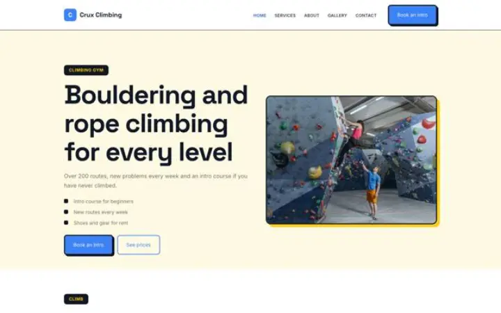 थीम Crux Climbing