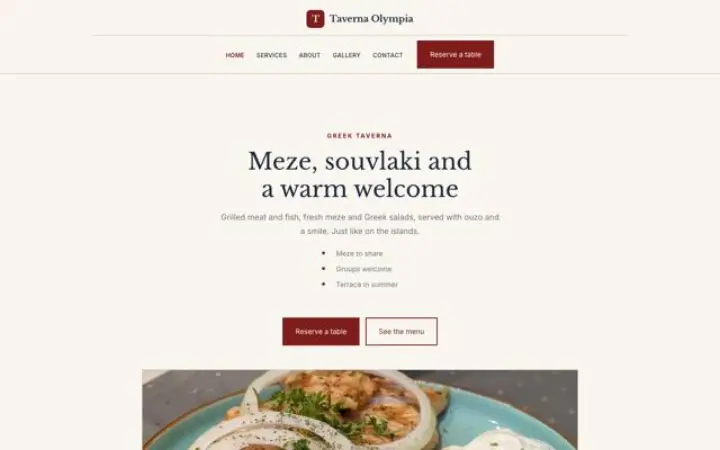 थीम Taverna Olympia