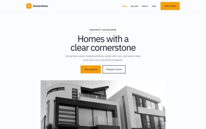 थीम Cornerstone