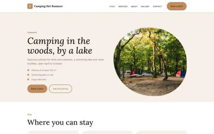 थीम Camping Het Bosmeer