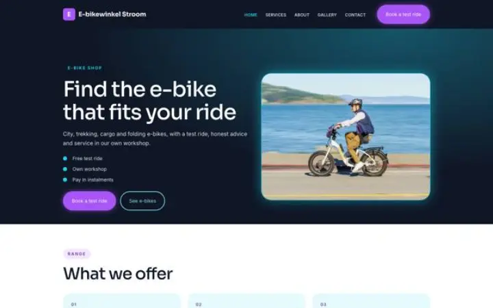 थीम E-bikewinkel Stroom
