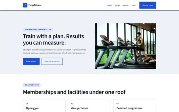 थीम ForgeFitness