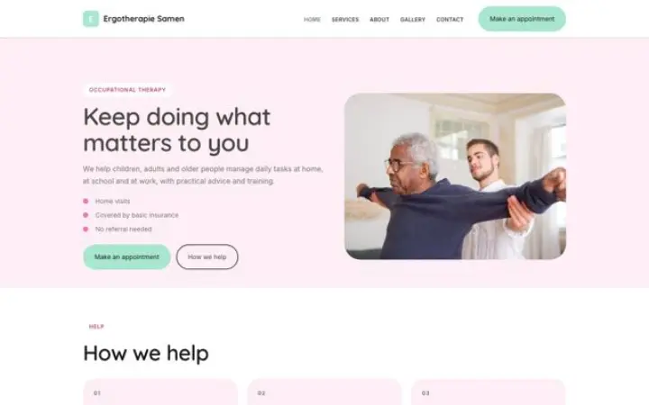 थीम Ergotherapie Samen
