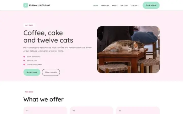 थीम Kattencafé Spinsel