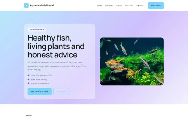 थीम Aquariumhuis Koraal